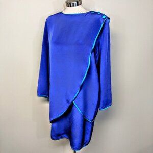 $500 Tom & Linda Platt Vintage 1980's Silk Tunic Dress